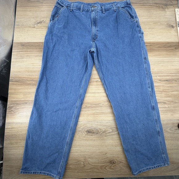 Carhartt Other - Carhartt Baggy B13 STW Blue Denim Carpenter Pants Original Dungaree Mens 46x34‎